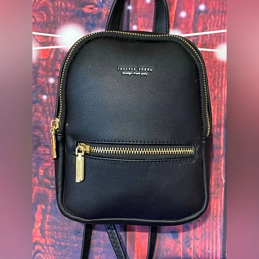 forever young mini backpack YIZHONG Leather MultiFunction Small Backpack Shopy Max Embrace Wakanda forever with Loungeflys sleek new collection Zipper Decor Very Small Backpack